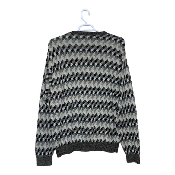 Bobby Jones cream black cotton crew neck golf sweater size XL - Picture 2 of 9